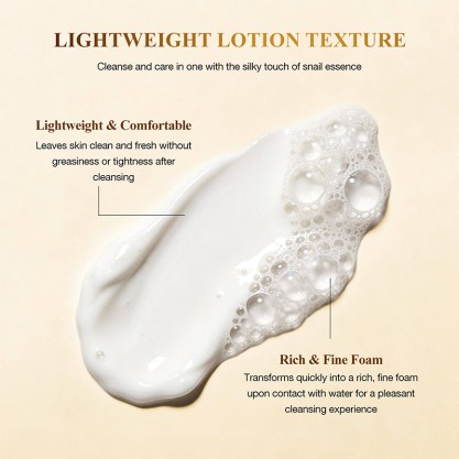 Snail Multi-Effect Hydrating Brightening Face Wash Gentle Cleansing Non-Drying