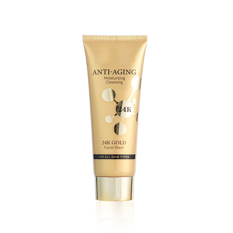 24K Gold Peptide Facial Cleanser Deep Clean Moisturize Improve Elasticity