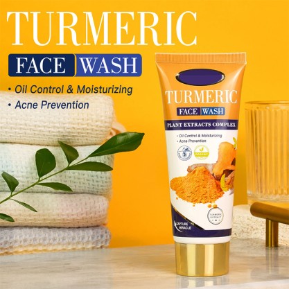 Natural Skin Care Turmeric Face Wash with Centella Asiatica Extract Moisturizing Oil Control