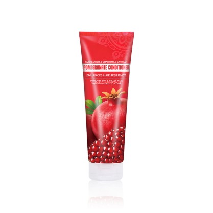 Organic Pomegranate Leave-In Hair Conditioner with Sunflower Oil and Chamomile, Improves Dry and Frizzy Hair