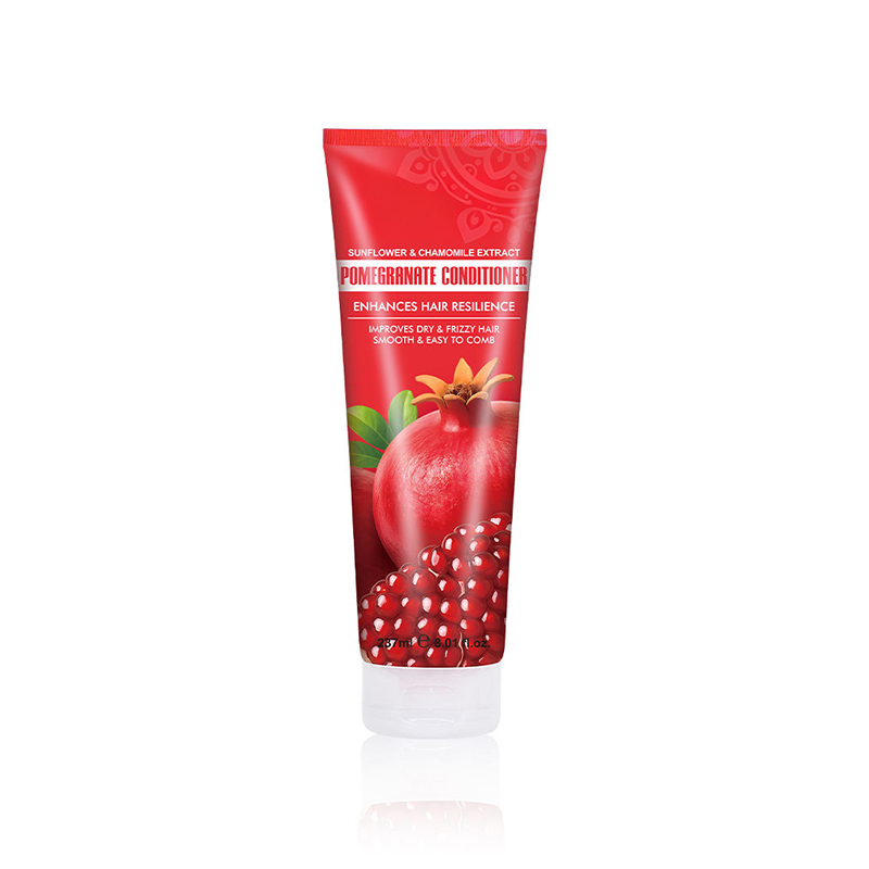 Organic Pomegranate Leave-In Hair Conditioner with Sunflower Oil and Chamomile, Improves Dry and Frizzy Hair