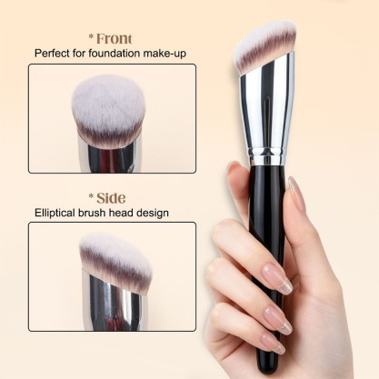 Eco-Friendly Synthetic Hair Angled Foundation Brush Eco-Friendly Synthetic Hair Angled Foundation Brush