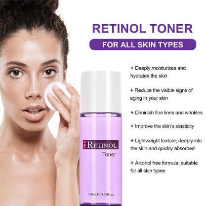 Retinol Anti-Wrinkle Moisturizing Cream and Toner Set